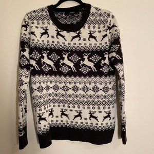 Black + White holiday sweater